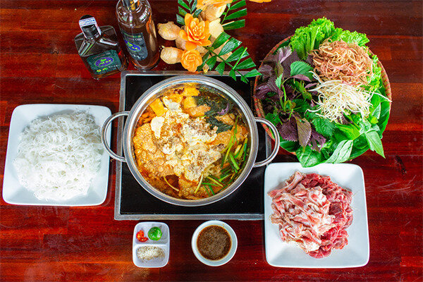 Lau Cua Dong (Rice-Field Crabs Hotpot) in Vinh Long Province